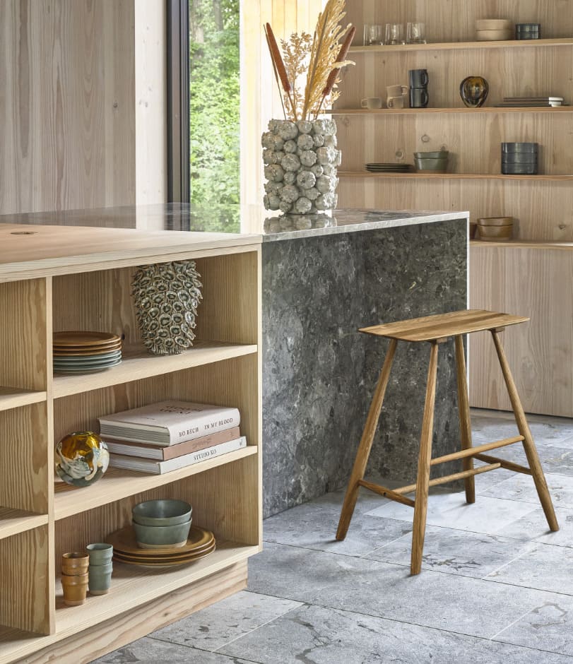 Villa Collection Denmark wooden stool